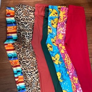 S/M Lularoe Kids Leggings - 7 Pairs!